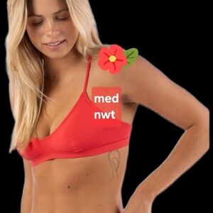 Rip Curl Red Bikini Top NWT MEDIUM